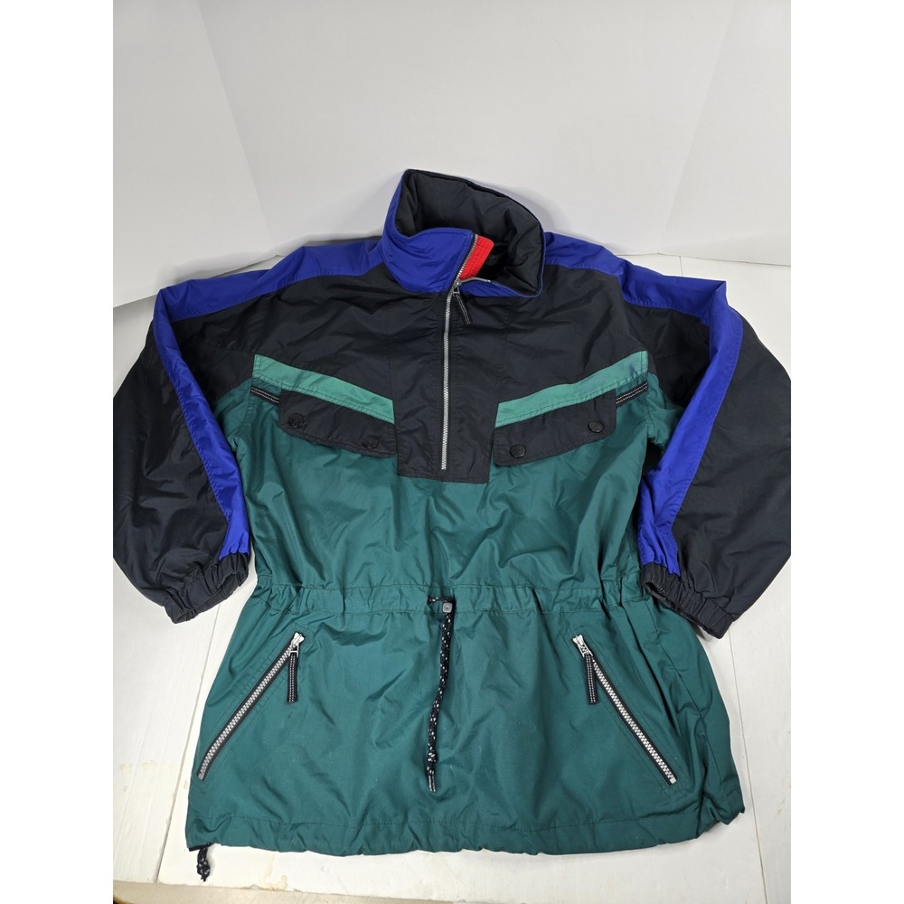 Vintage Obermeyer Ski Wear Colorblock Men's Insulated Winter Jacket Coat L Large
